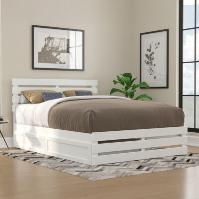Oxford Platform Bed with Matching Footboard & Trundle