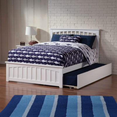 Mission Platform Bed with Matching Footboard & Trundle