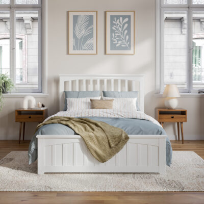 Becket Low Profile Platform Bed with Matching Footboard