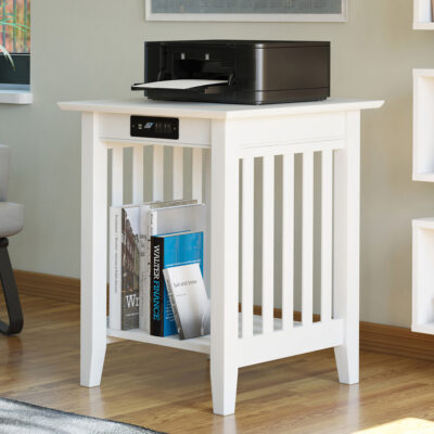 Mission Printer Stand with Built-In Charger