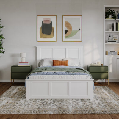 Charlotte Low Profile Platform Bed with Matching Footboard